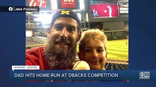 Valley father hits home run at Chase Field to win free season tickets