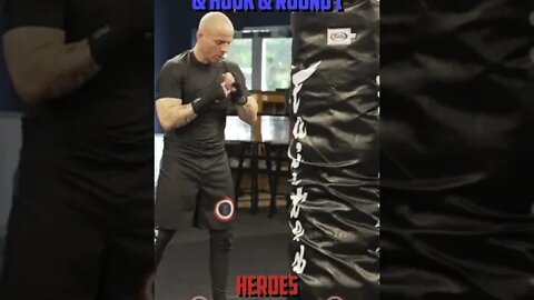 Heroes Training Center | Kickboxing "How To Double Up" Hook & Uppercut & Hook & Round 1 | #Shorts