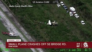 Small plane crash near Hobe Sound injures at least 1 person