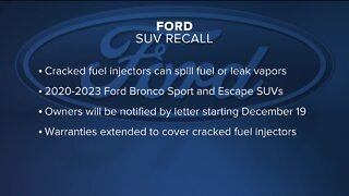 Ford recalls over 634K SUVs due to fuel leaks and fire risk