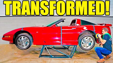 First Wash & Detail Of The Supercharged Corvette After Sitting Outside For Years! Insane Results!