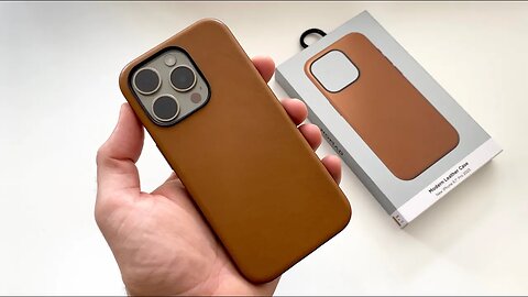 Nomad Tan Modern Leather Case Unboxing 📦 iPhone 15 Pro