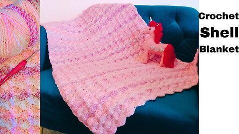 Crochet Blanket. How to Crochet Shell Stitch. Make a soft blanket with raised 3D shells. Herrschners Yarn Used