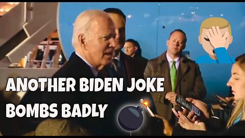 BIDEN's JOKE BOMBS BADLY