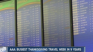 AAA reports this Thanksgiving holiday may be busiest in 10 years