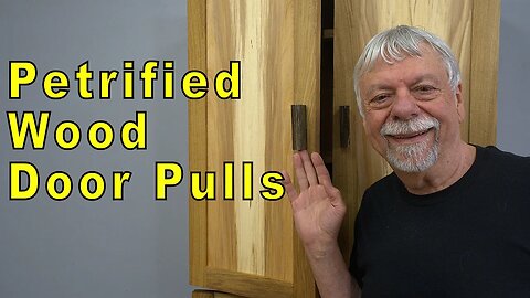Woodworking UNBELIEVABLE: Petrified Wood Door Pulls on Whiskey Cabinet