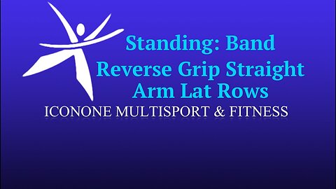 Standing: Band, Reverse Grip, Straight Arm Lat Row