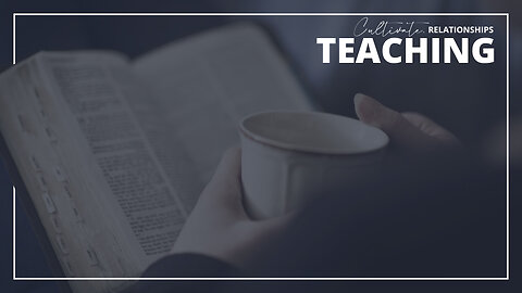 TEACHING | Pursue People How God Pursues You | Cultivate Relationship