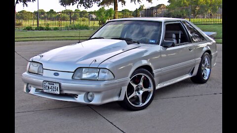 1991 Ford Mustang GT 5.0L V8 Foxbody Coupe Automatic Lowered Custom Cobra Saleen Tuned