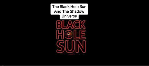Black Hole Sun and the Shadow Universe