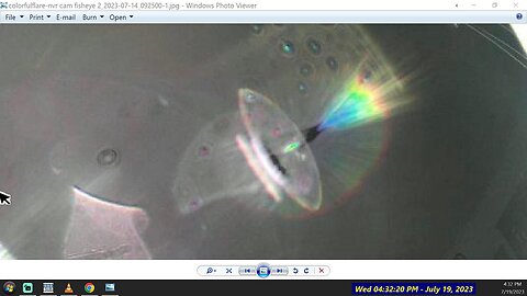 Clear Oval Object with a Rainbow Crow and Plasma Field caught on Film - The Out There Channel 2023