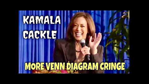 KAMALA Laughs Hysterically as She Once Again Shares her LOVE of Venn Diagrams 🤦‍♂️