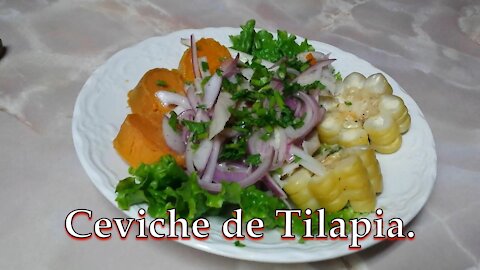 RECETA FÁCIL DE CEVICHE DE TILAPIA (TILAPIA CEVICHE)