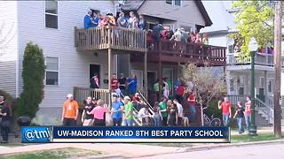 UW-Madison ranked 8th best party school