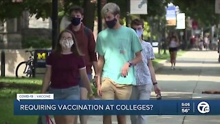 Colleges consider requiring COVID vaccinations for students as young adults drive rise in cases