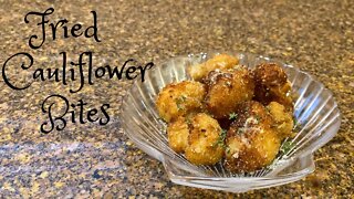 Fried Cauliflower Bits Keto Appetizer - Holiday Keto Recipe Challenge