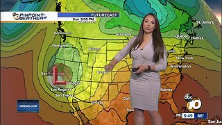 10News Pinpoint Weather with Meteorologist Angelica Campos