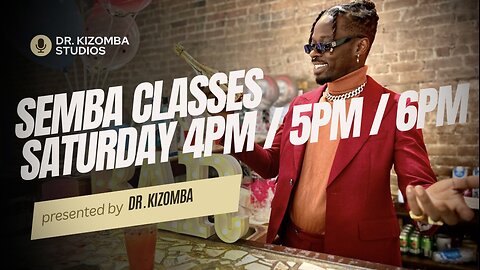 Saturday Semba Classes starting at 4PM | Dr Kizomba Studios ✨