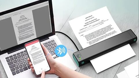 Phomemo M08F Portable A4 Printer - The Ultimate Office Companion!