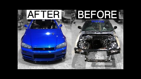 BUILDING A R34 SKYLINE body in MINUTES