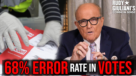 DISCOVERY: 68% ERROR Rate In Votes PROVES Intentional Fraud | Rudy Giuliani | Ep. 95