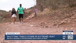 New pilot program at some Phoenix trails starts Friday