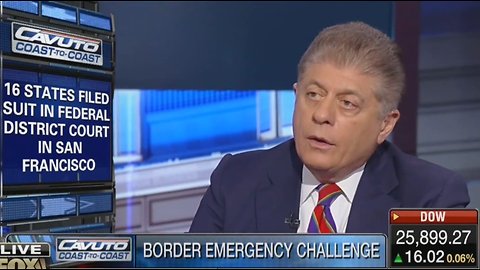 Judge Andrew Napolitano thinks Trump will lose court battle over emergency declaration