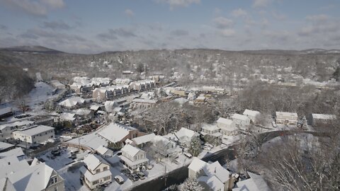 Snow Covered Town