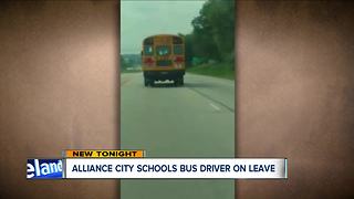 Alliance bus driver placed on administrative leave after Facebook video captures unsafe driving