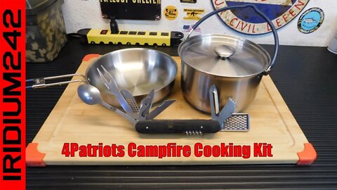 New! 4Patriots Campfire Cook Kit - Pretty Awesome