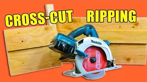 2 Handy Circular Saw Jigs: Cross Cut Jig & Ripping Jig