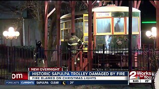 Historic Sapulpa Trolley damaged by fire