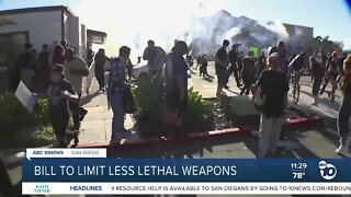 Bill to limit less lethal weapons