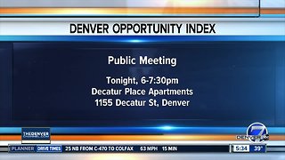 Denver Opportunity Index public meeting