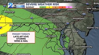 Storm Chances Sunday, Big Heat Next week