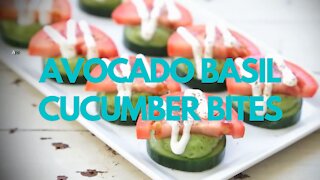 How To Make Avocado Basil Cucumber Bites - Recipe