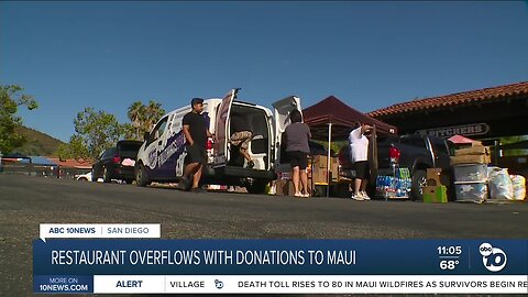 Rancho Peñasquitos restaurant sees 'overwhelming' amount of donations for Maui