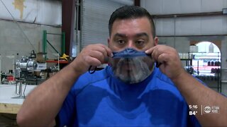 Man makes masks to help people communicate