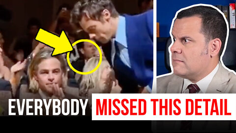 I watched Harry Styles 'spitting' Chris Pine. Here's what I found