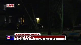 Police involved in standoff with man barricaded in Grosse Pointe home