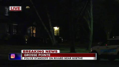 Police involved in standoff with man barricaded in Grosse Pointe home