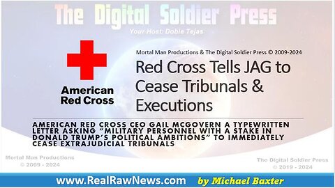 RED CROSS TELLS JAG TO CEASE TRIBUNALS & EXECUTIONS