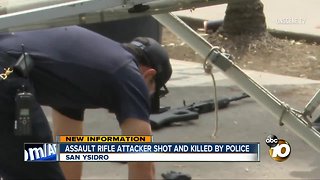 Assault rifle attacker shot and killed by police