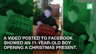 Mom Gives Age 11 Son Christmas Present, Boy Breaks Down after Opening the Box