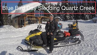 Blue Bird Day Sledding Quartz Creek