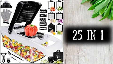 Vegetable Cutter, Slicer, Peeler and Chopper 25 in 1 | Fruits and Veg. Chopper