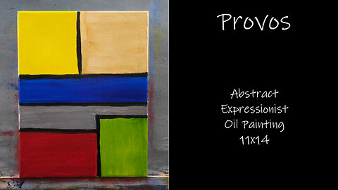 "Provos" Abstract Expressionist Oil Paining 11x14 #forsale