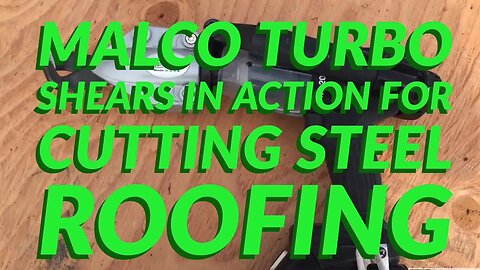 Malco Turbo Shear Cutting Steel Roofing Siding For Your Drill