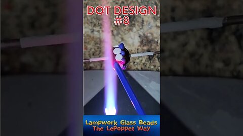 Lampwork Glass Beads: Dot Design #8