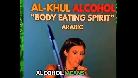 🌟Alcohol Means Body Eating Spirit!